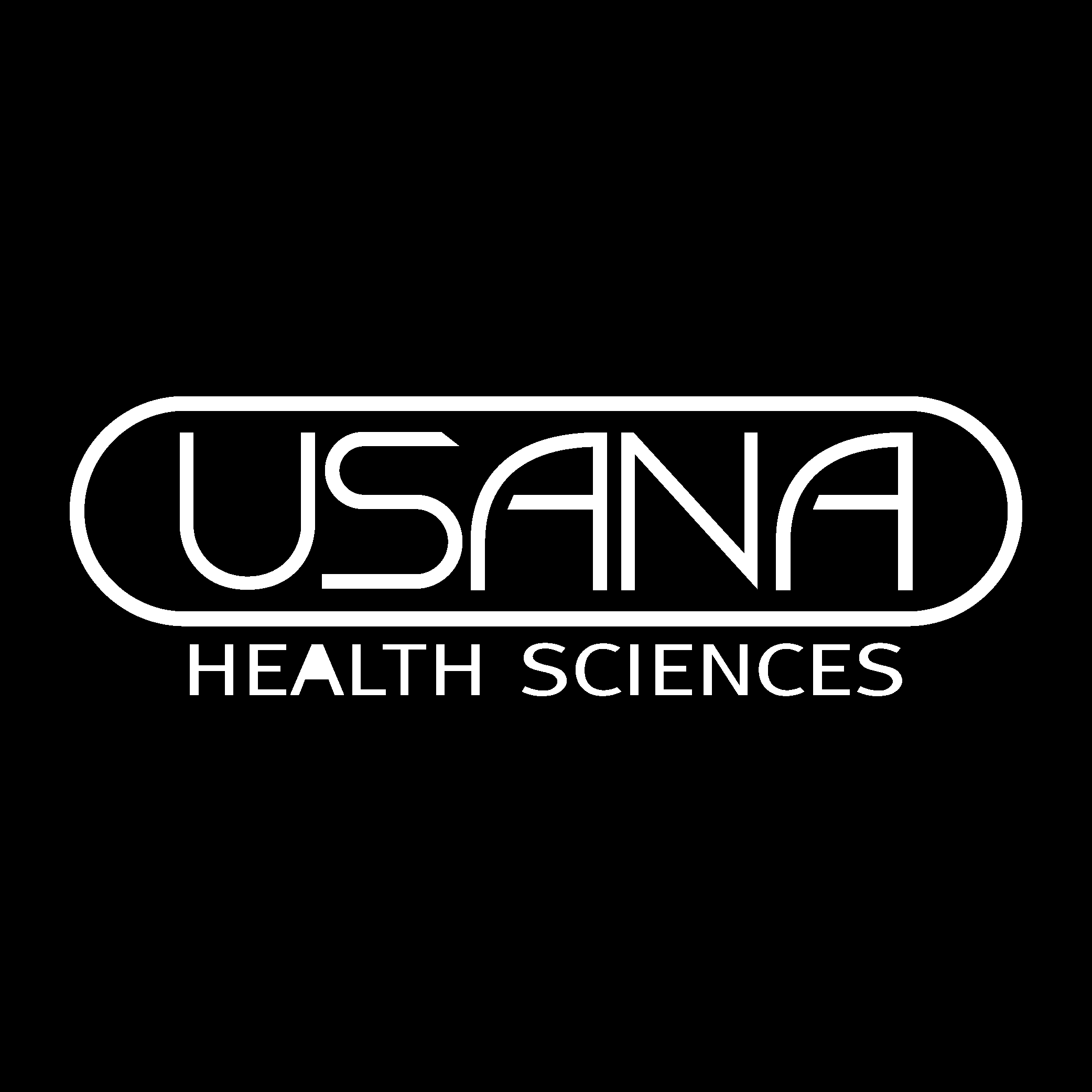 Usana Health Sciences White Logo Vector Logo